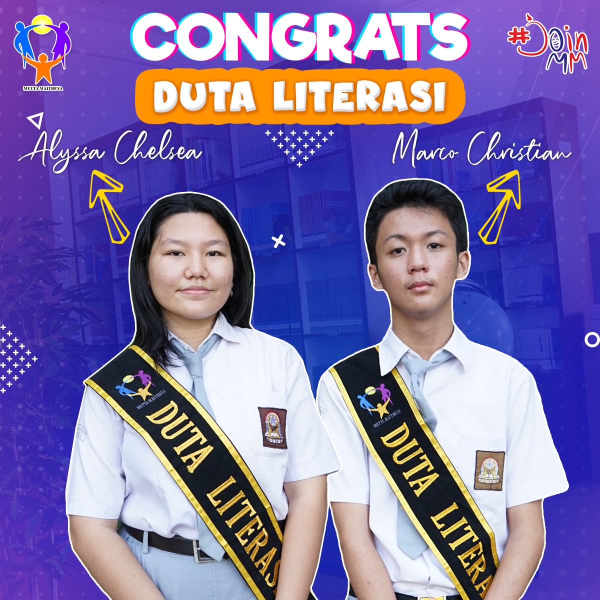 Pelantikan Duta Literasi SMK Metta Maitreya Tahun Pembelajaran 2023-2024